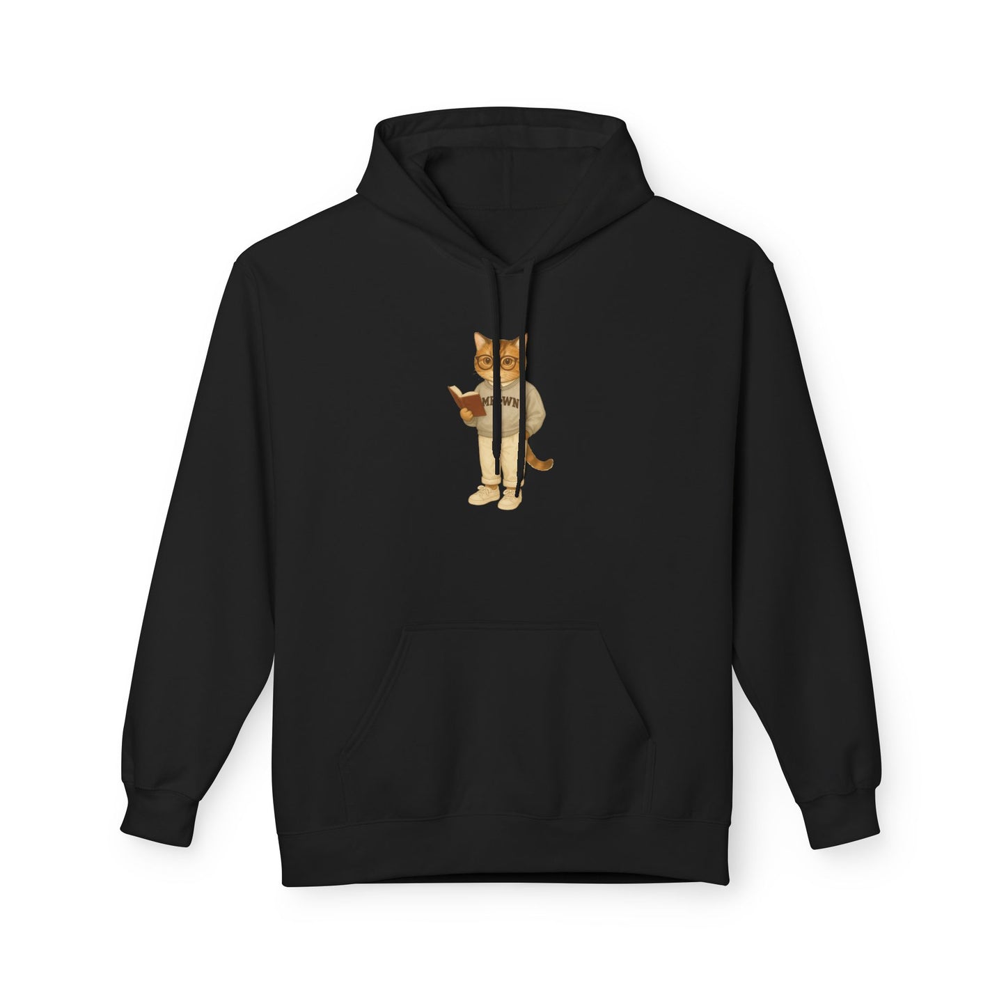 Ivy League Cats Brown Hoodie| Cozy Unisex Hoodie