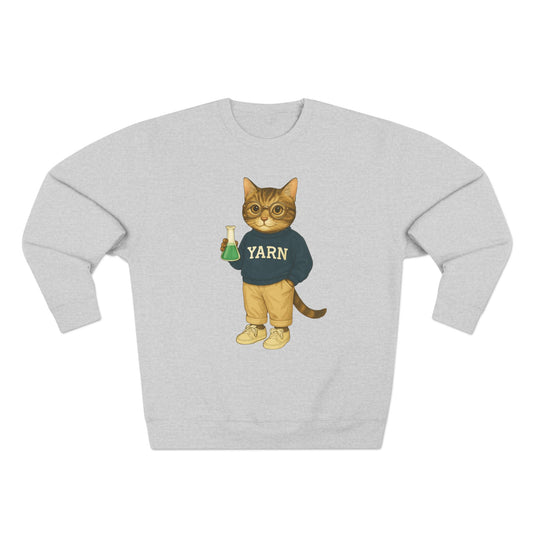 Ivy League Cats Yale Sweatshirt | Cozy Unisex Crewneck