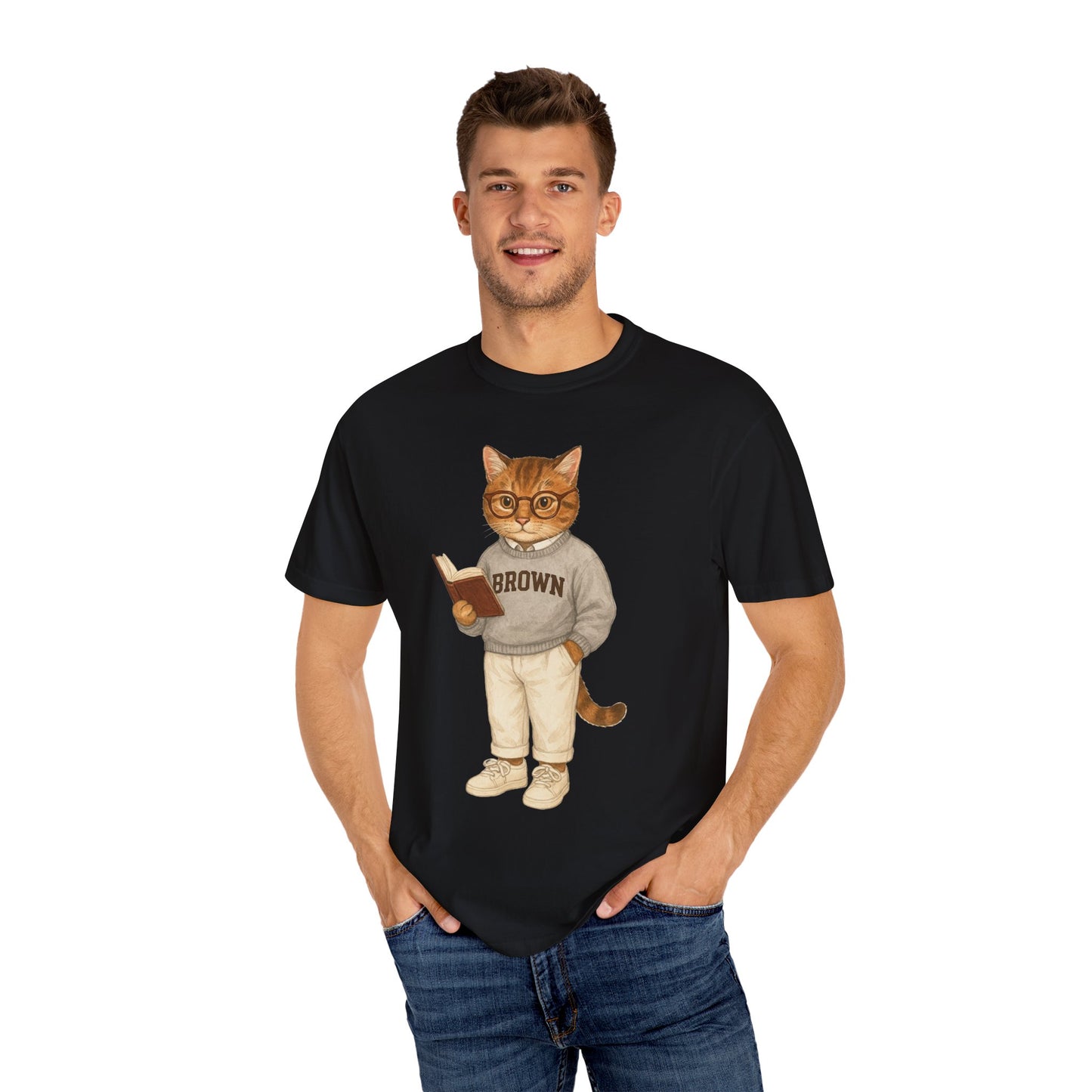 Ivy League Cats - Brown T-Shirt